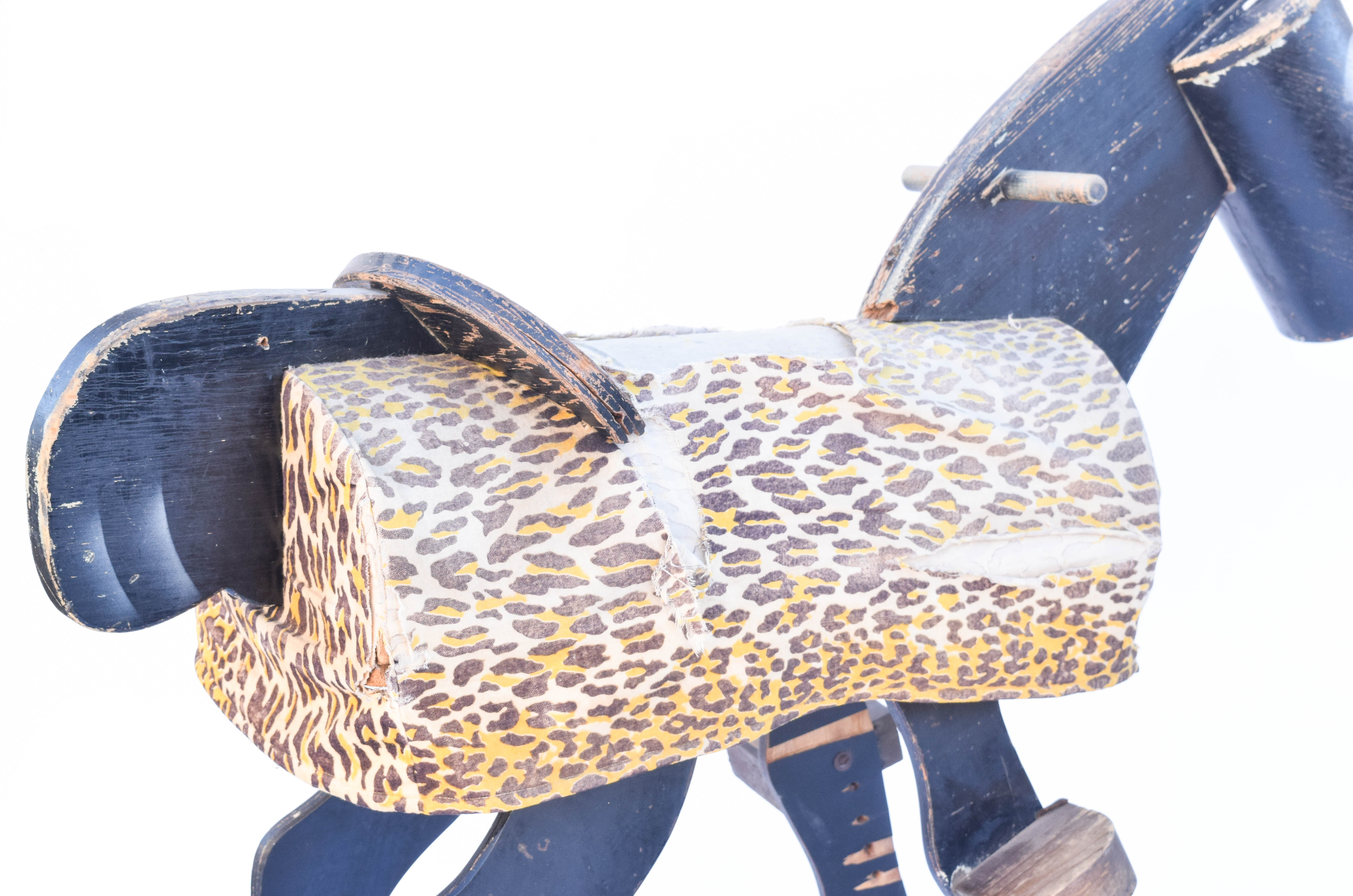 Vintage Wooden Horse Toy