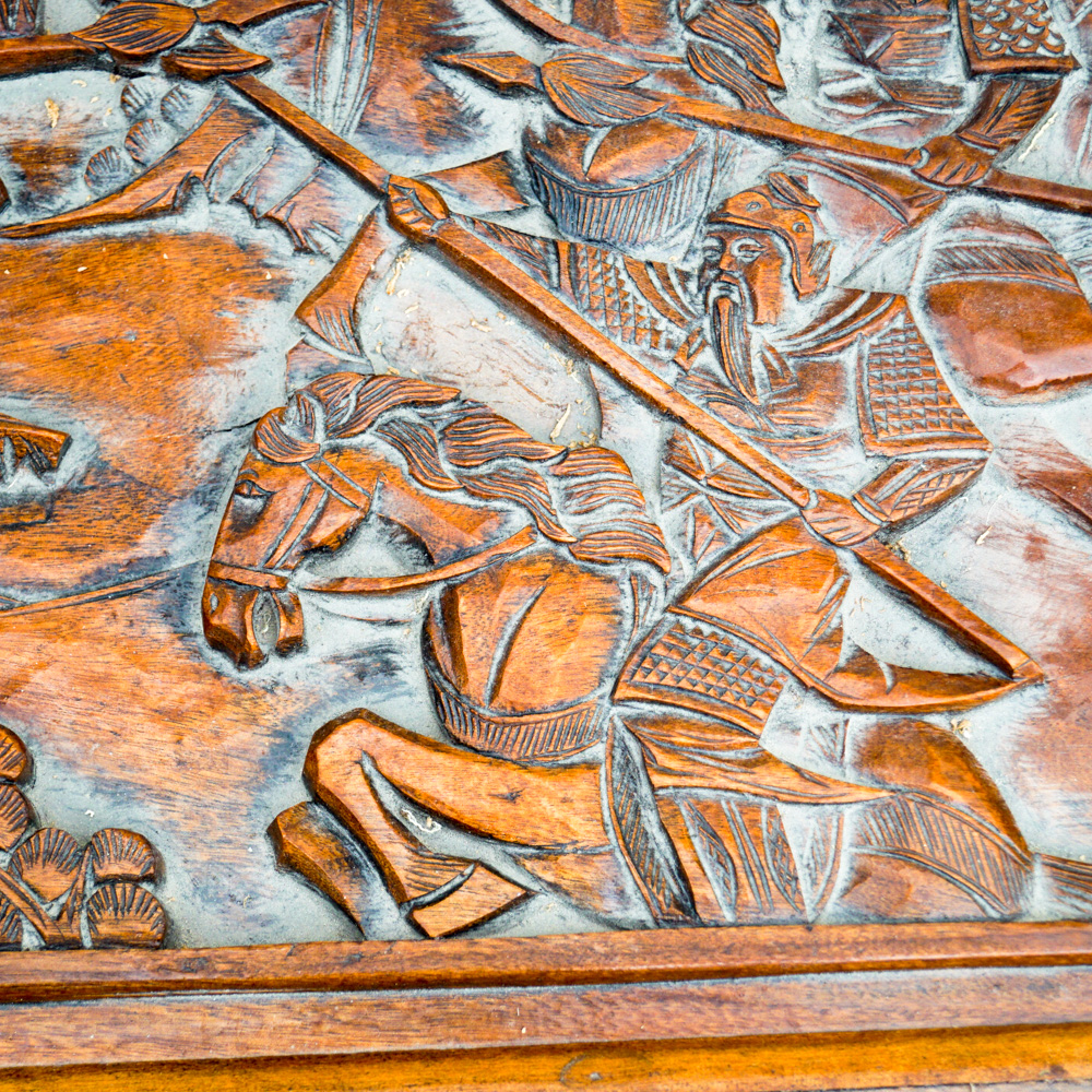 Asian Carved Camphor Trunk