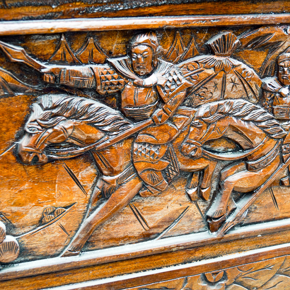 Asian Carved Camphor Trunk