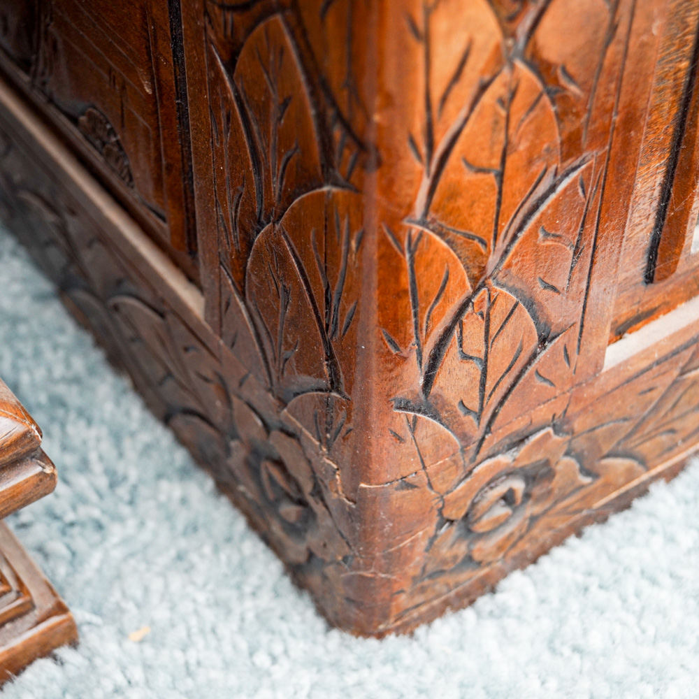 Asian Carved Camphor Trunk