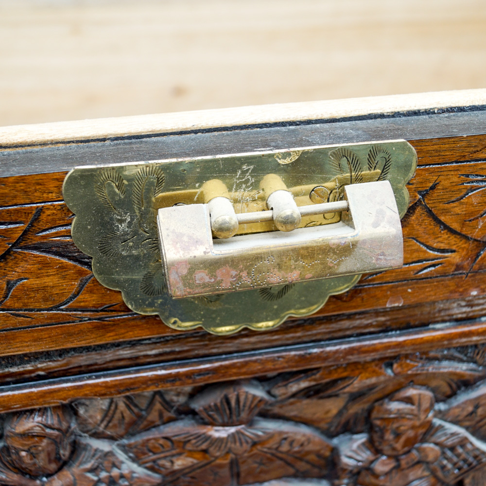 Asian Carved Camphor Trunk
