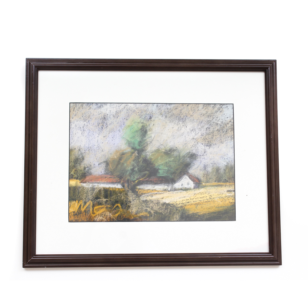 Istvan Torok Pastel Landscape