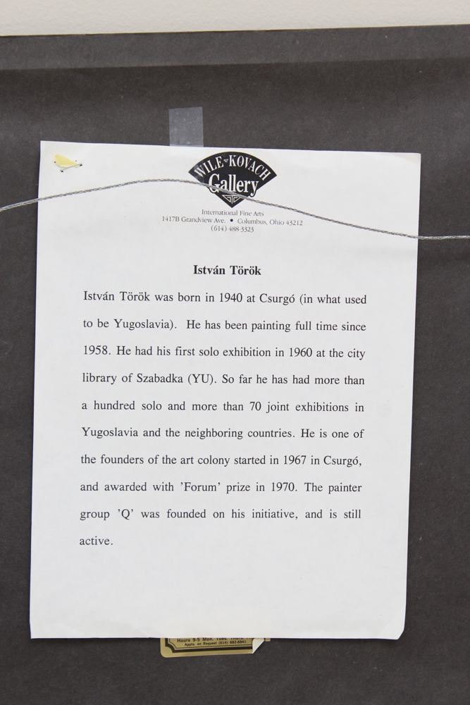 Istvan Torok Pastel Landscape