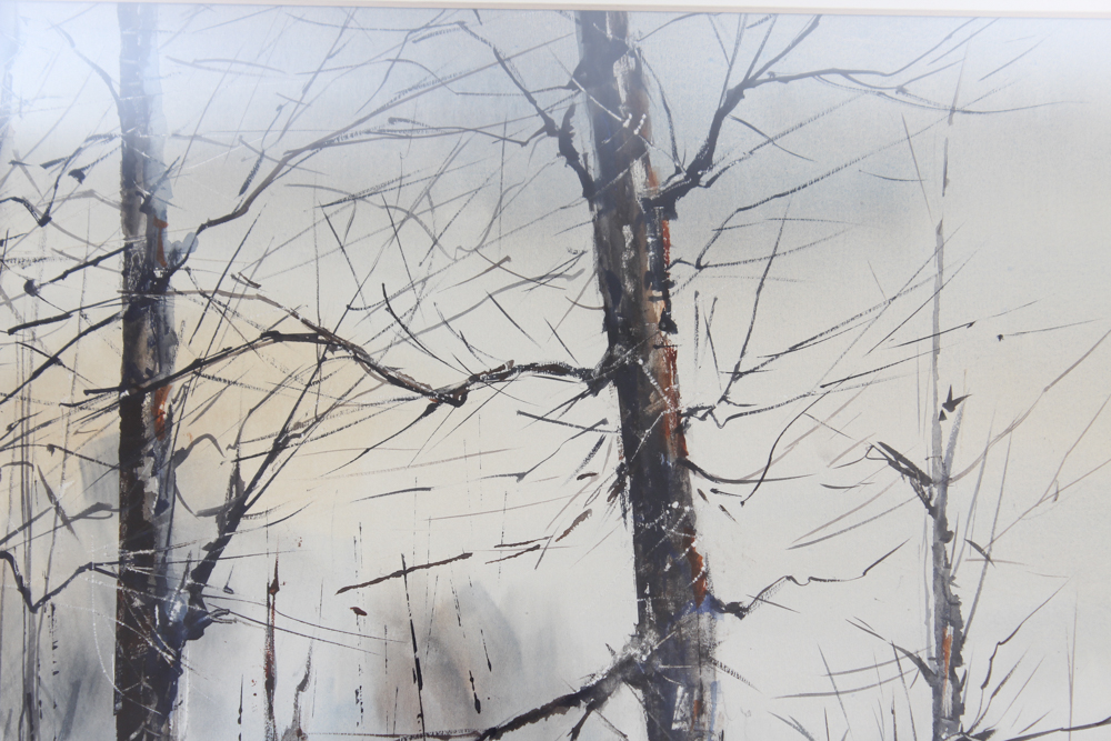 Art Swart Watercolor Winter Landscape