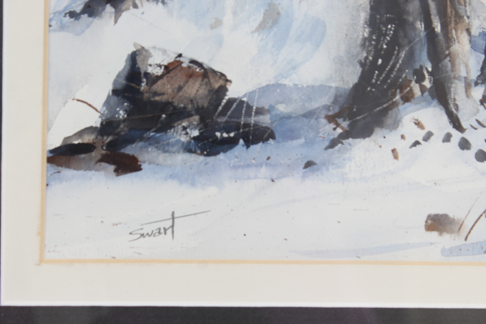 Art Swart Watercolor Winter Landscape