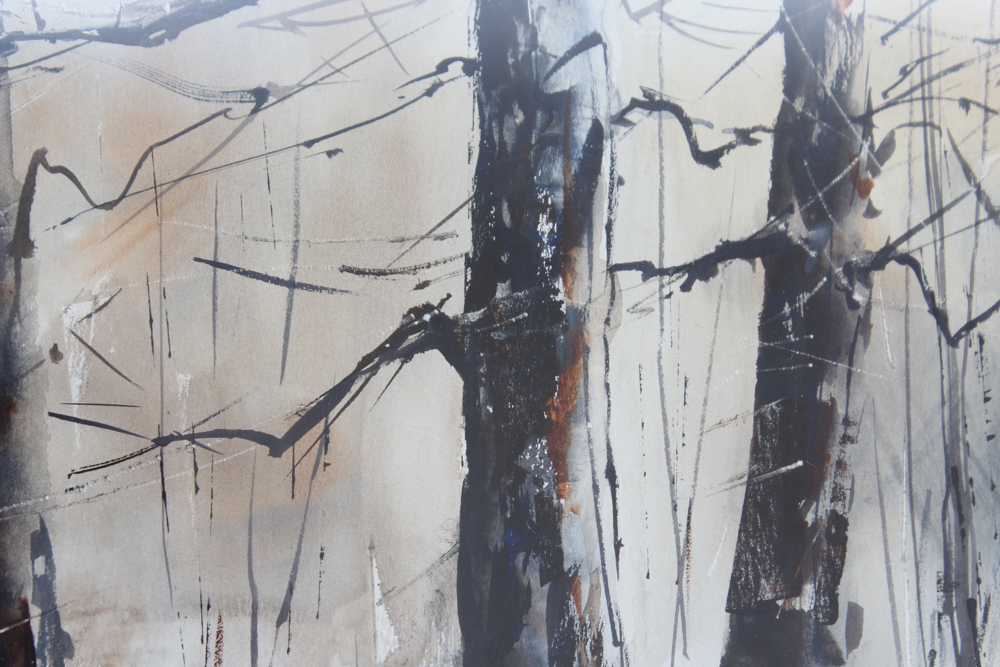 Art Swart Watercolor Winter Landscape