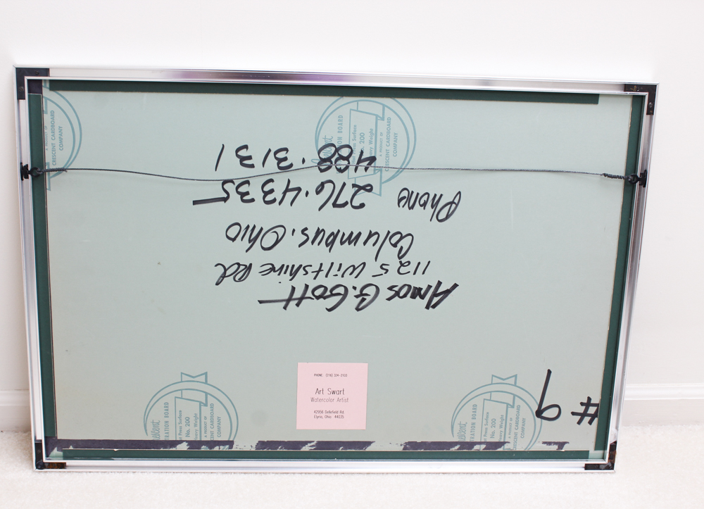 Art Swart Watercolor Winter Landscape