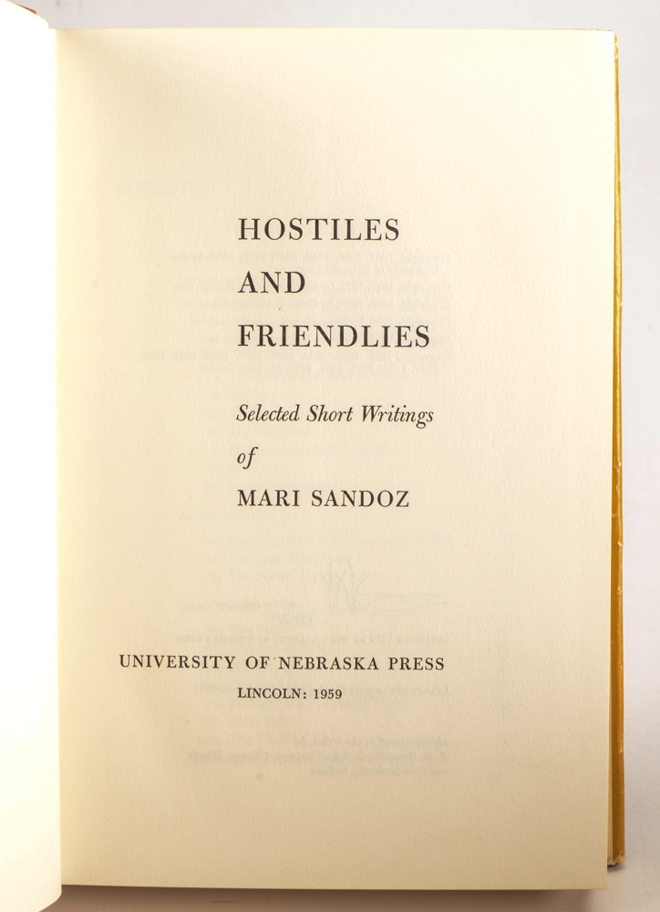 Group of Signed Mari Sandoz Books