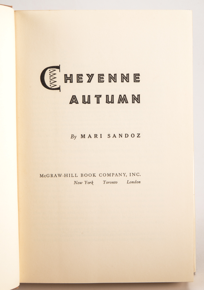 Group of Signed Mari Sandoz Books