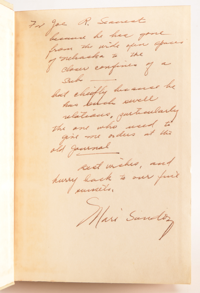 Group of Signed Mari Sandoz Books