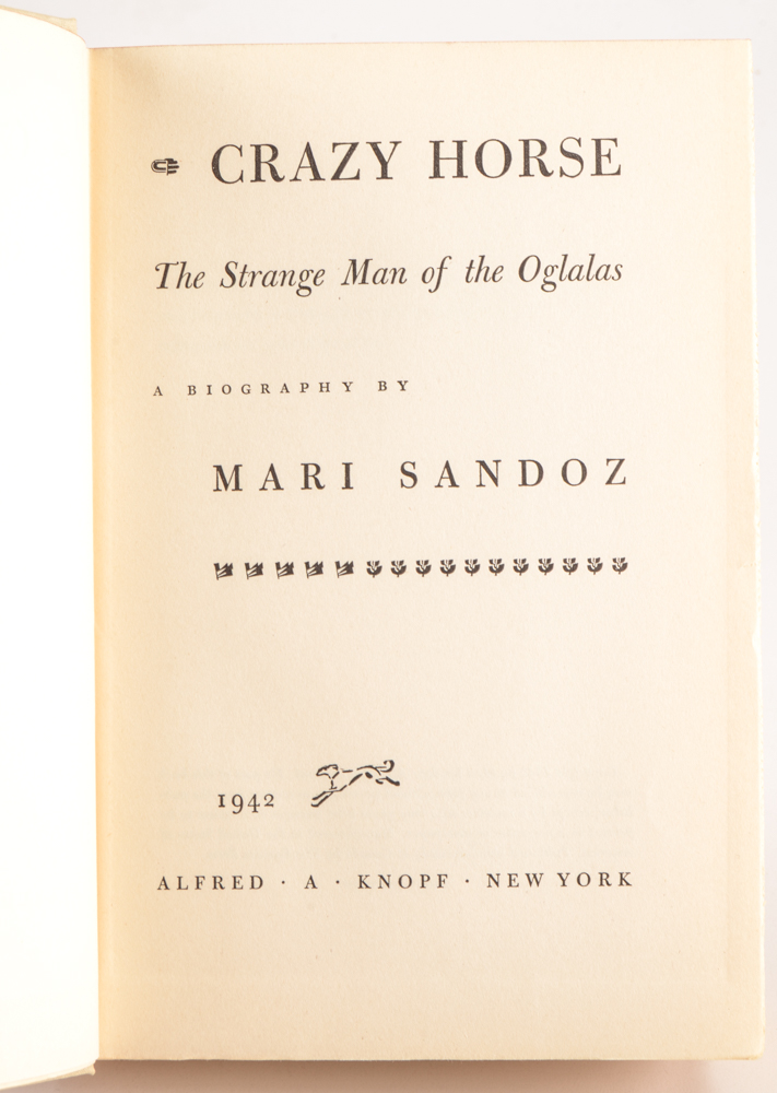 Group of Signed Mari Sandoz Books