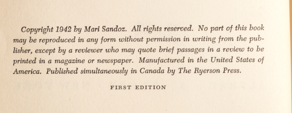 Group of Signed Mari Sandoz Books