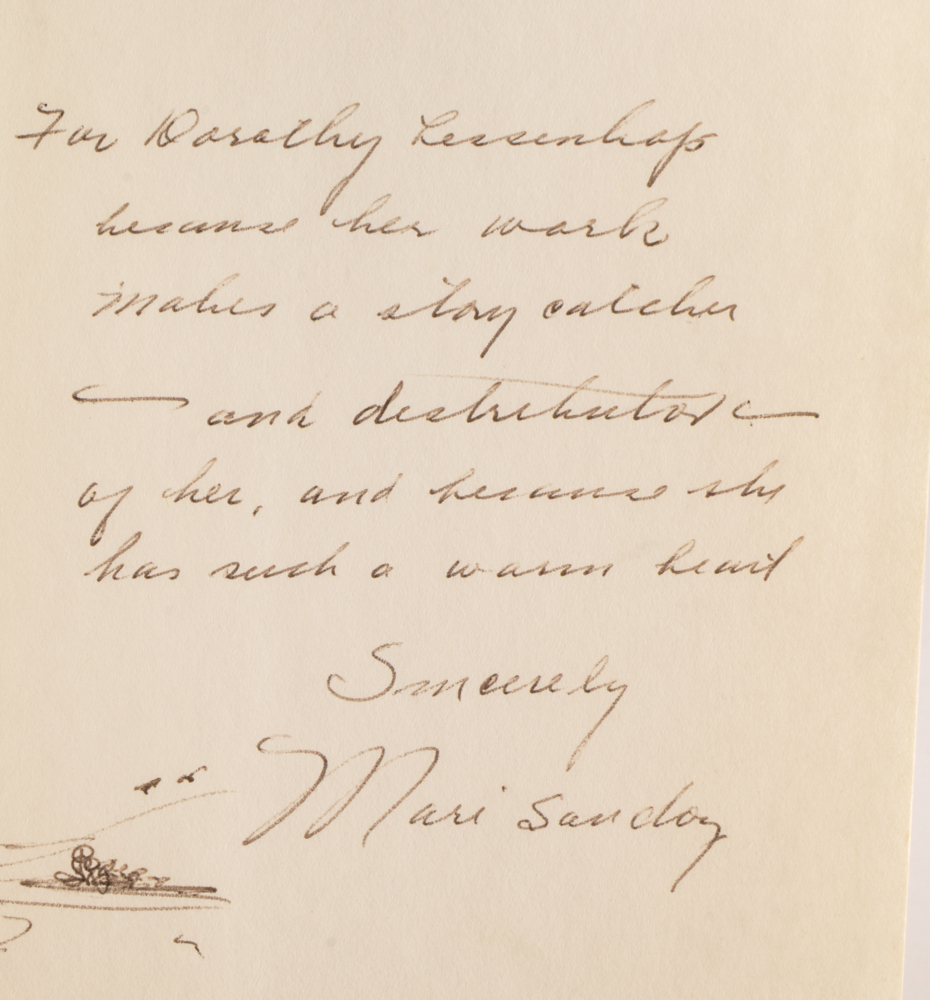 Group of Signed Mari Sandoz Books