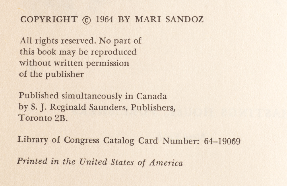 Group of Signed Mari Sandoz Books