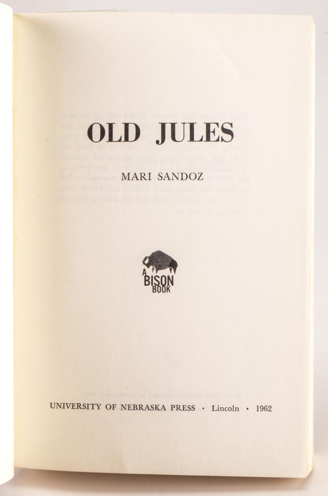 Group of Signed Mari Sandoz Books