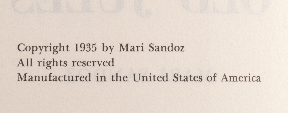 Group of Signed Mari Sandoz Books