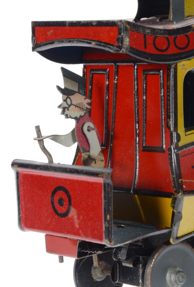 Vintage Fontaine Fox Toonerville Trolley Tin Toy