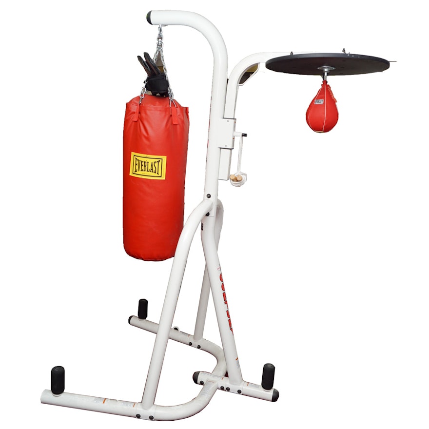 Century Boxing Stand with Everlast Punching Bag and Speed Bag