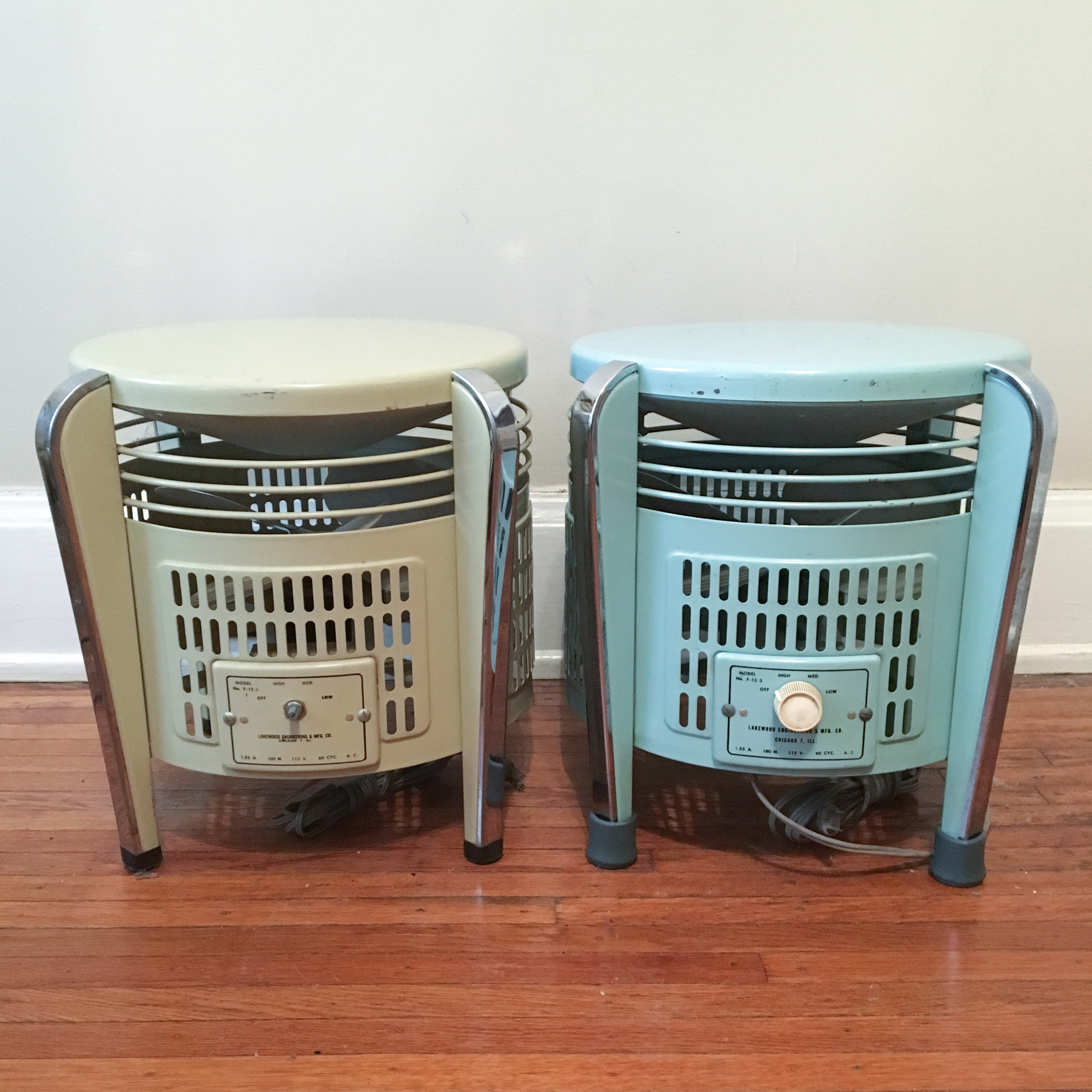 Vintage Lakewood Engineering Hassock Fans