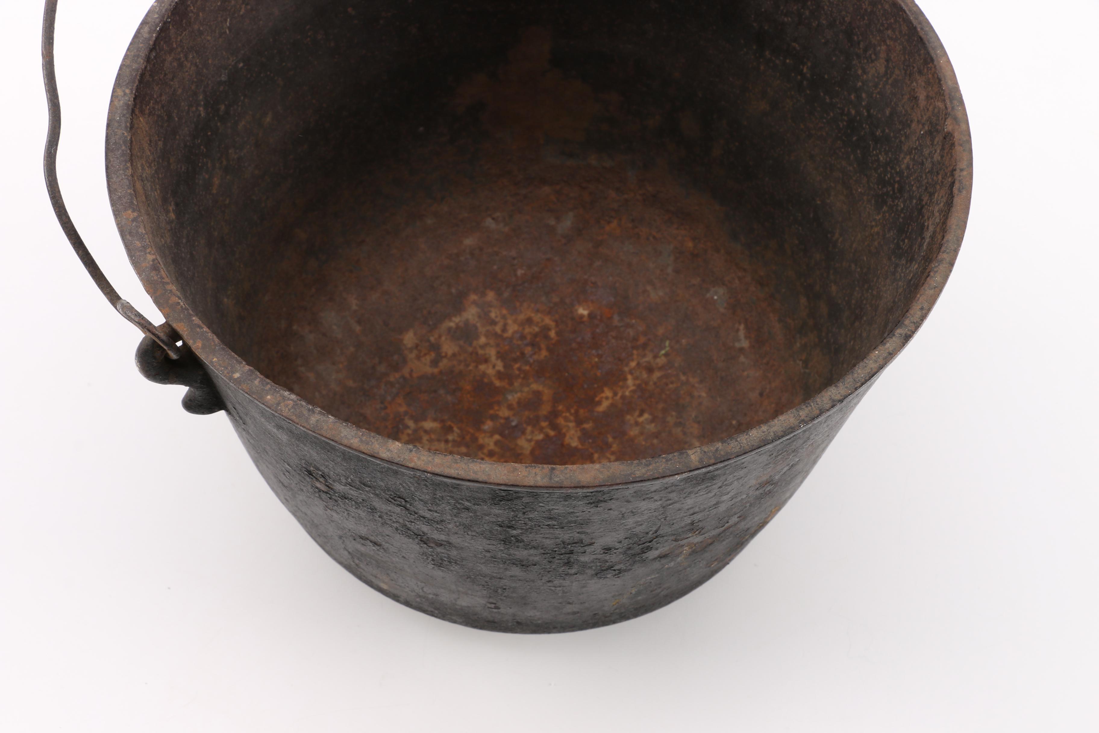 Cast Iron Footed Pot