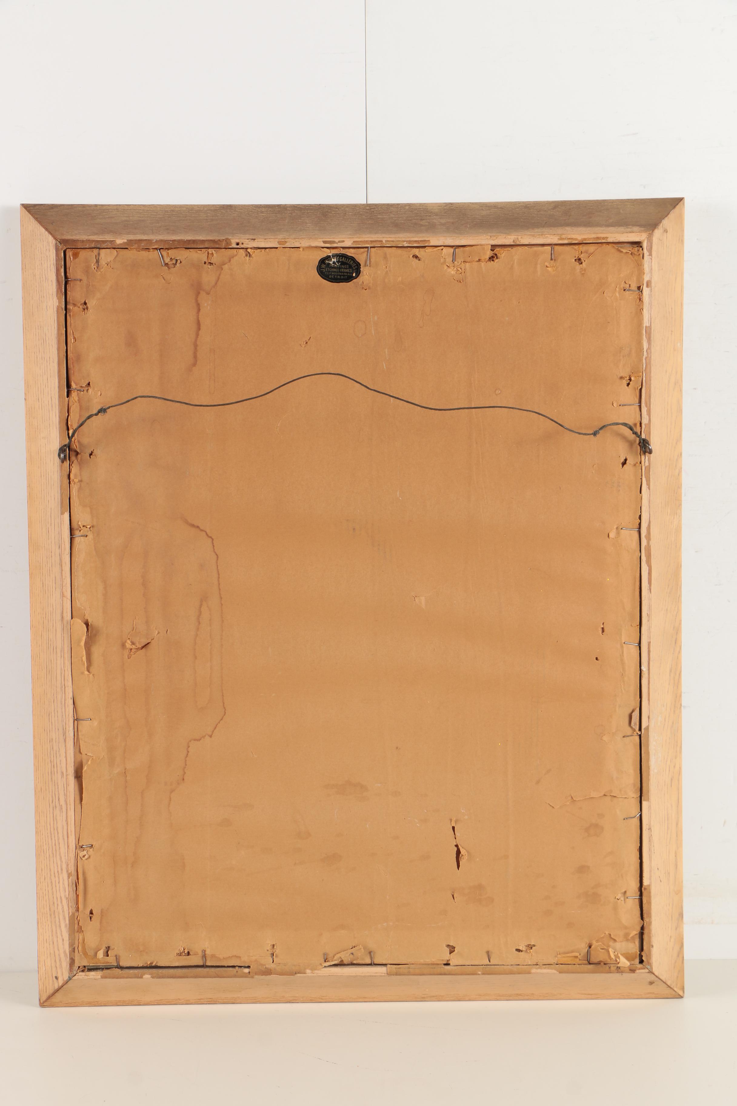 Charles de Montfort Watercolor Painting "Pl. Gaillon"