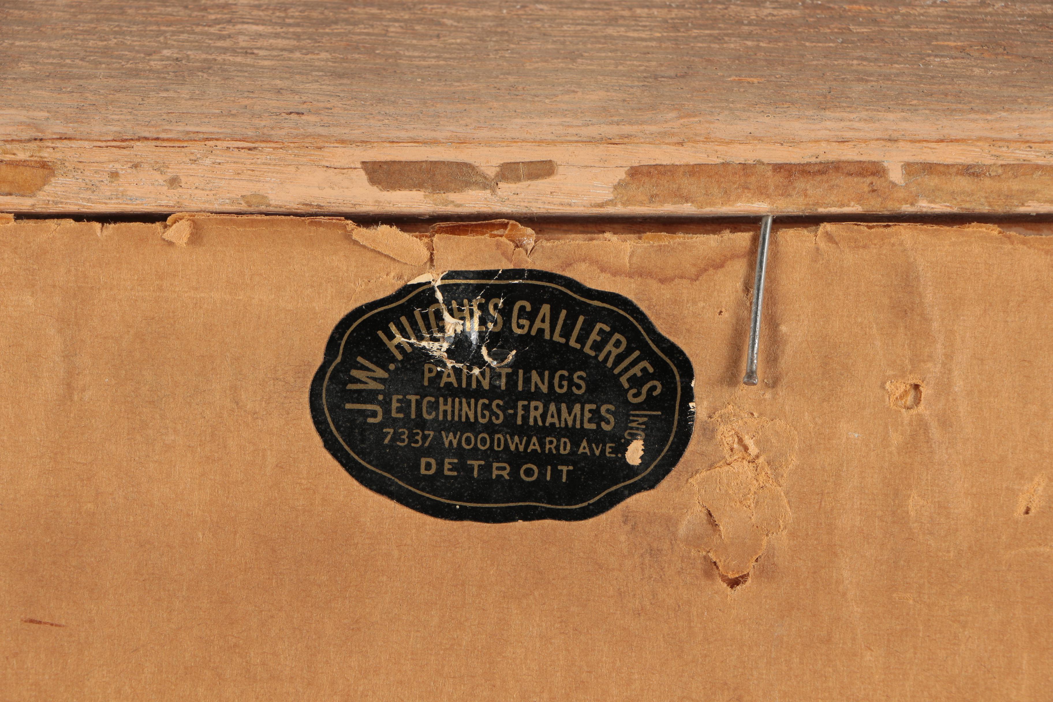 Charles de Montfort Watercolor Painting "Pl. Gaillon"