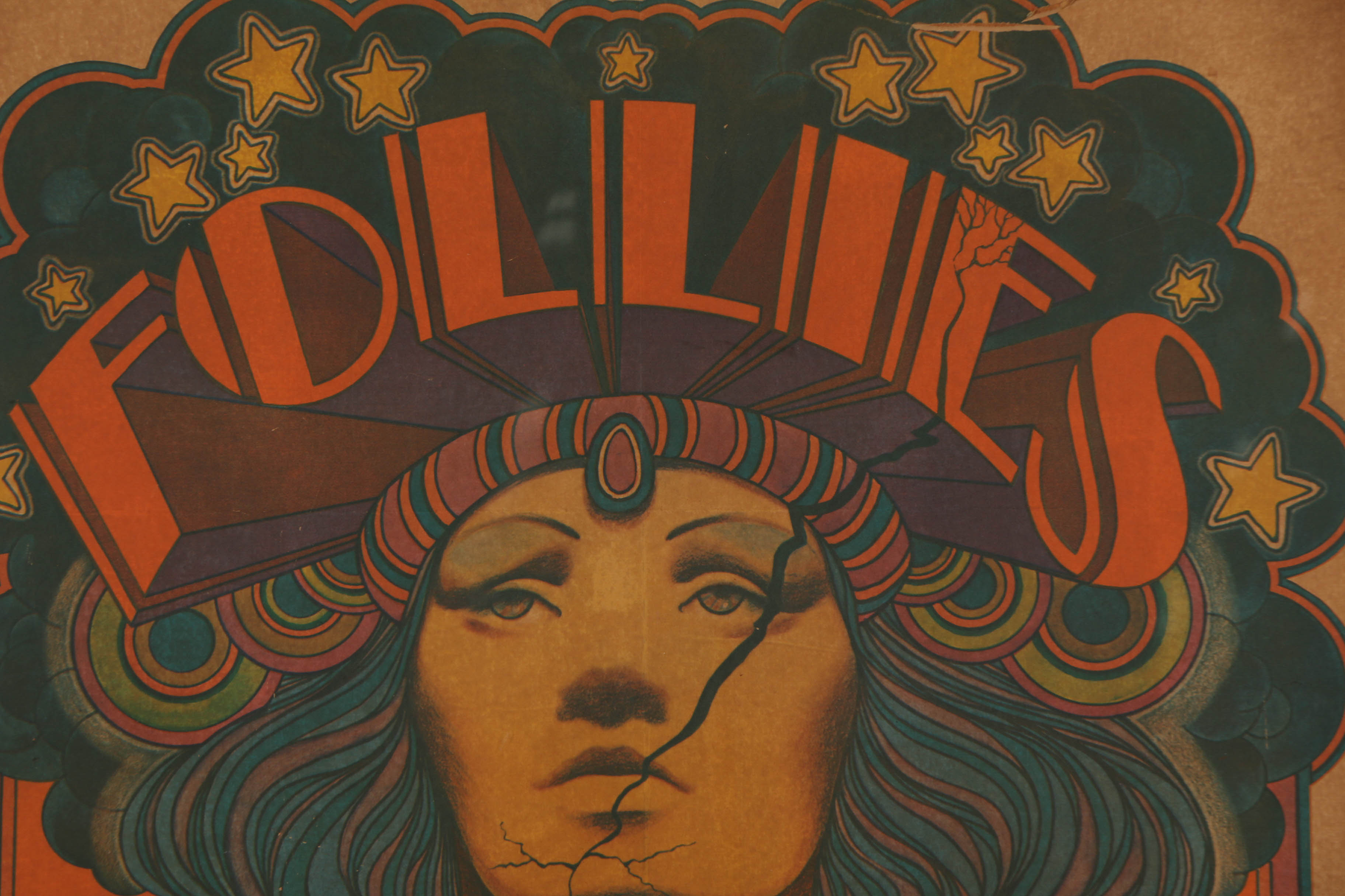 Offset Lithograph on Paper "Follies" Broadway Poster