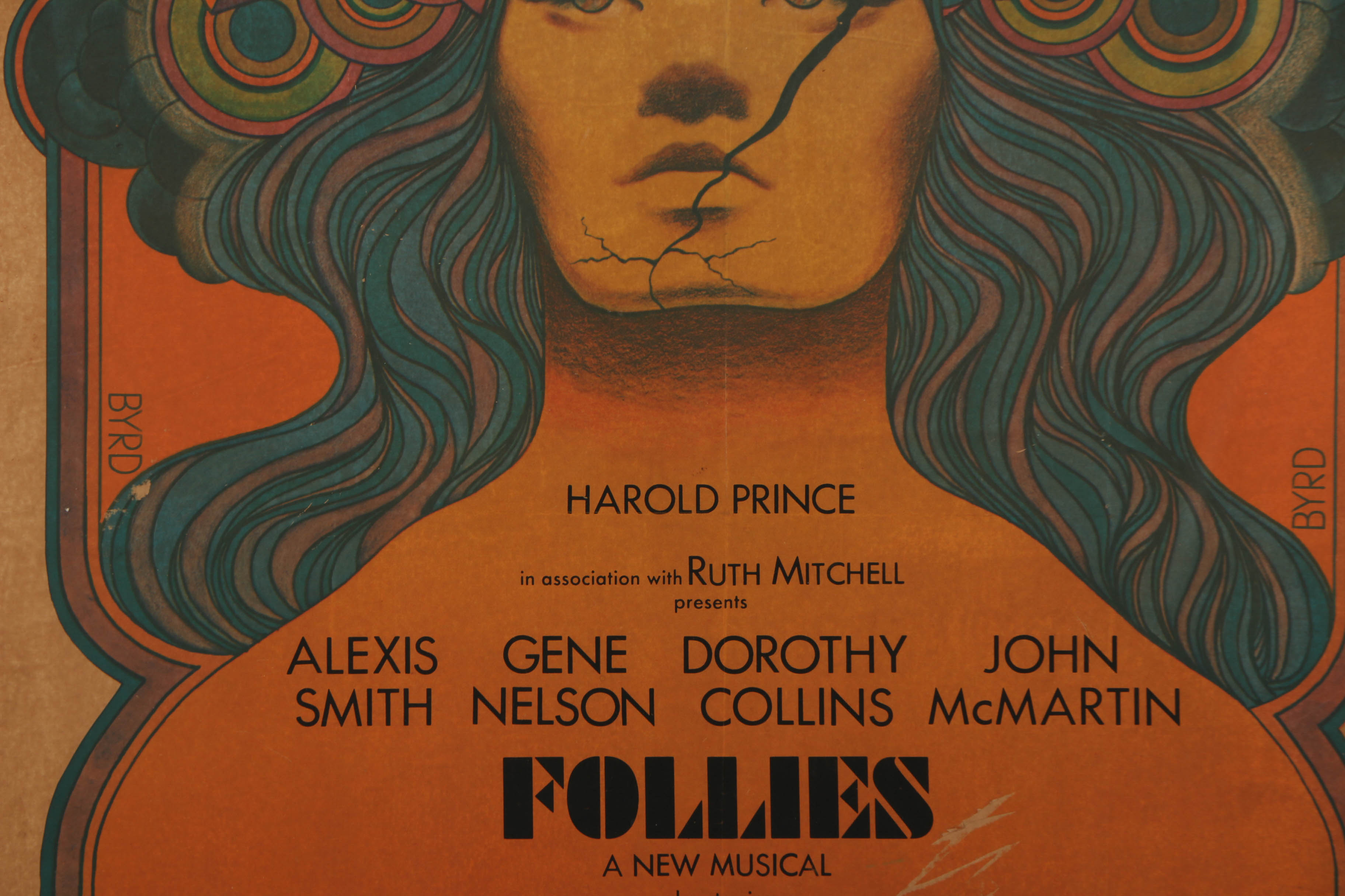 Offset Lithograph on Paper "Follies" Broadway Poster