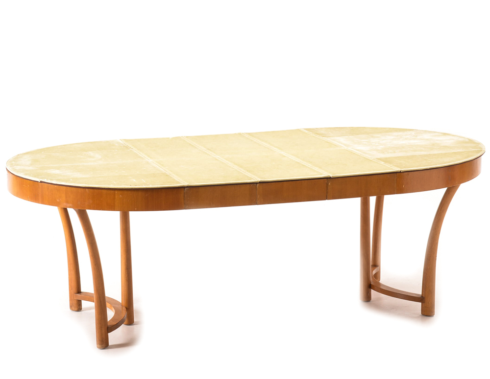 Mid Century Modern Robsjohn-Gibbings for Widdicomb Dining Table and Chairs