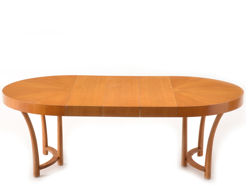 Mid Century Modern Robsjohn-Gibbings for Widdicomb Dining Table and Chairs