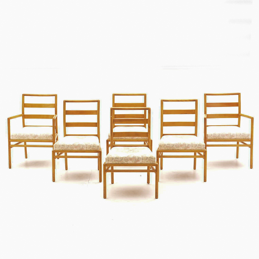 Mid Century Modern Robsjohn-Gibbings for Widdicomb Dining Table and Chairs