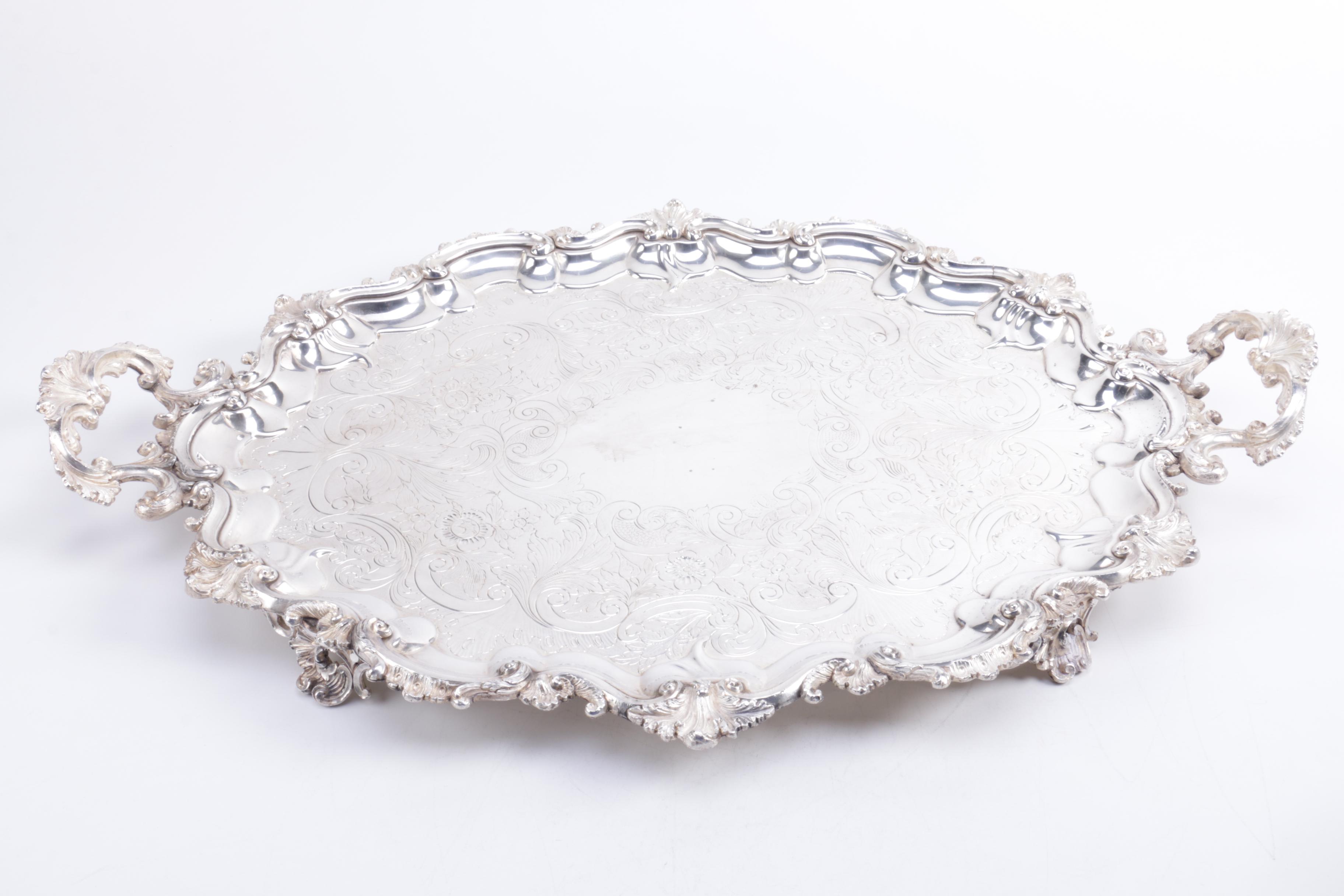 Friedman Silver Co. Covered Dish and Other Silver Plate and Pewter Serveware