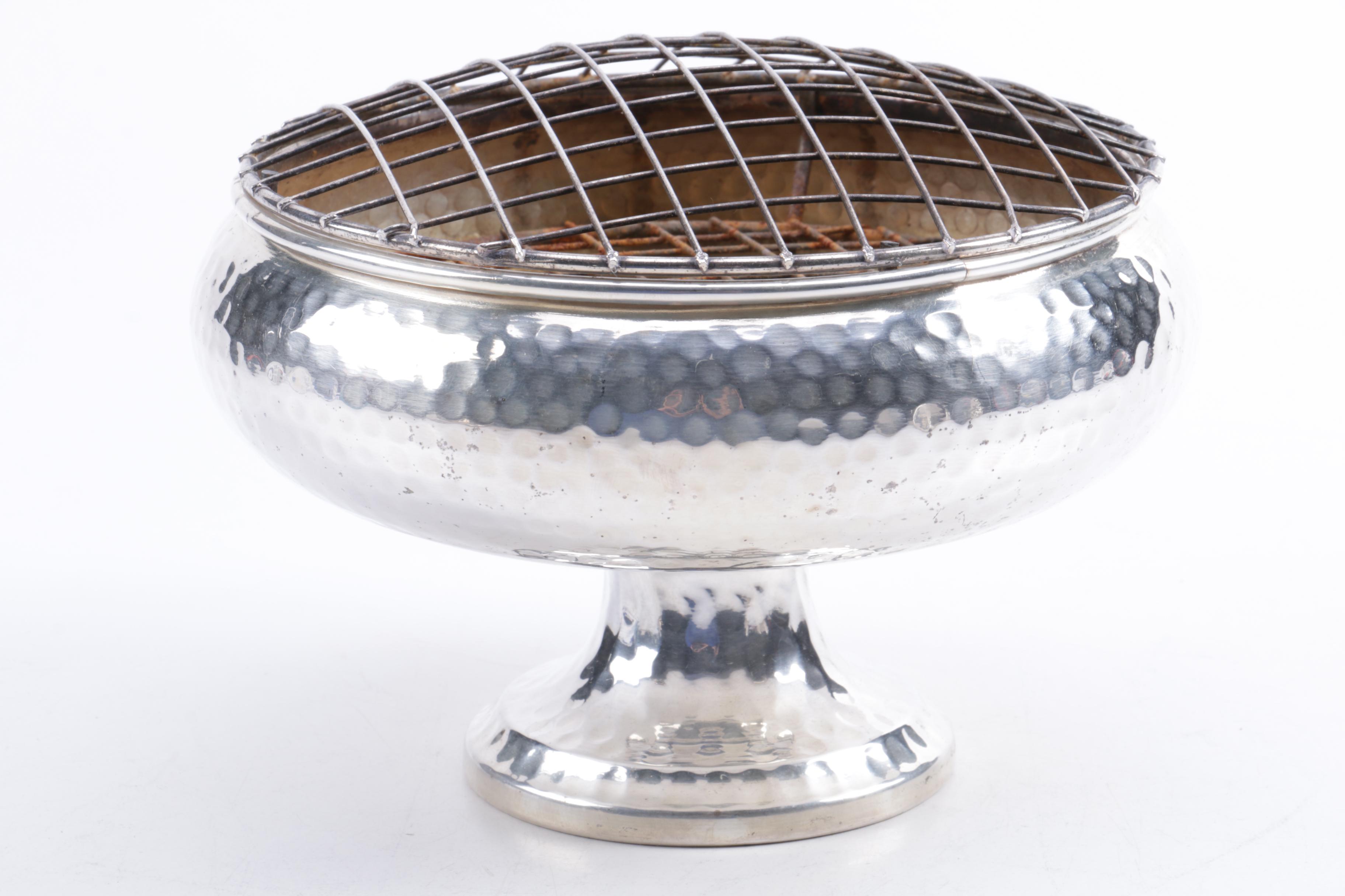 Friedman Silver Co. Covered Dish and Other Silver Plate and Pewter Serveware