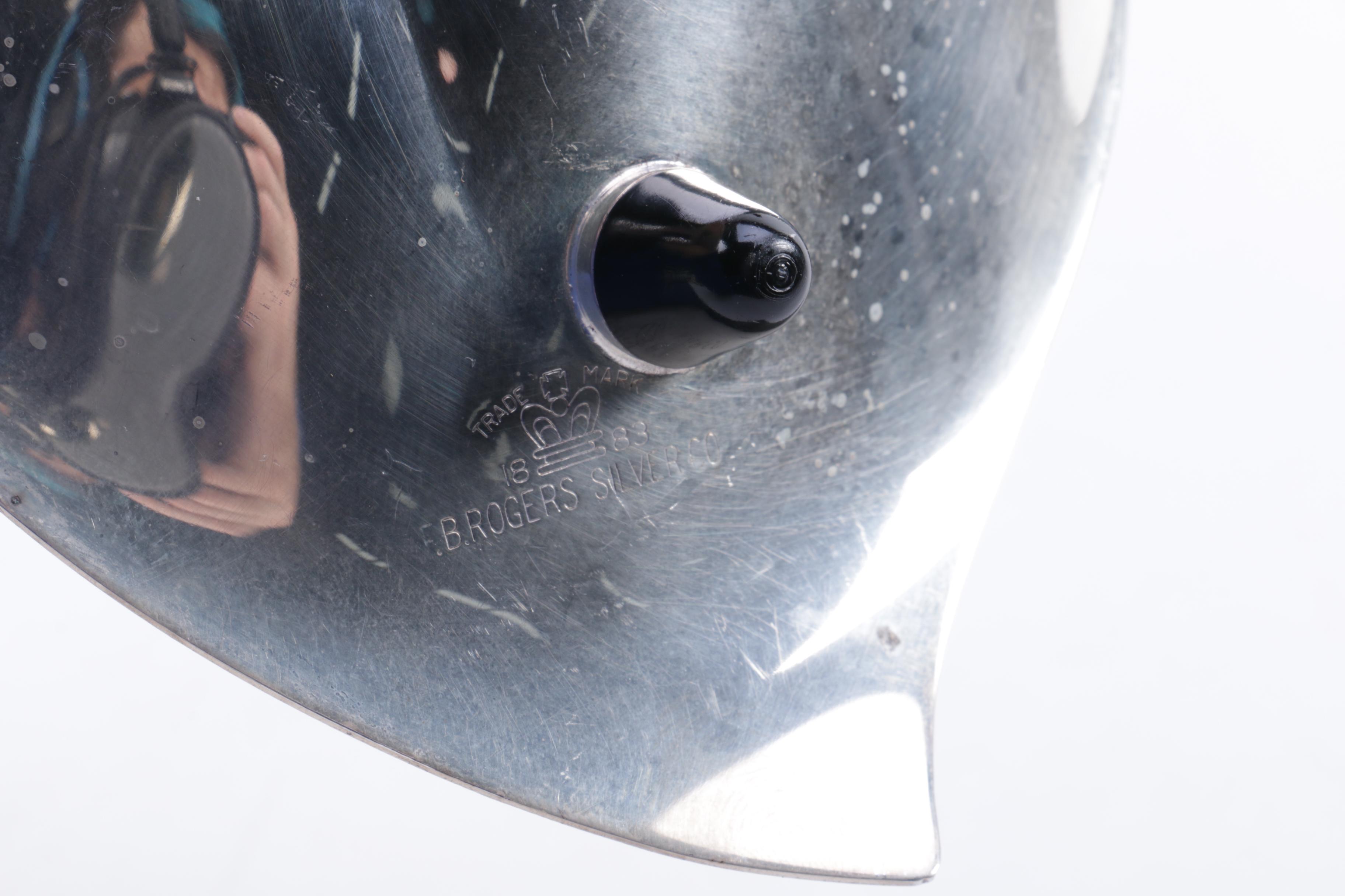 Friedman Silver Co. Covered Dish and Other Silver Plate and Pewter Serveware