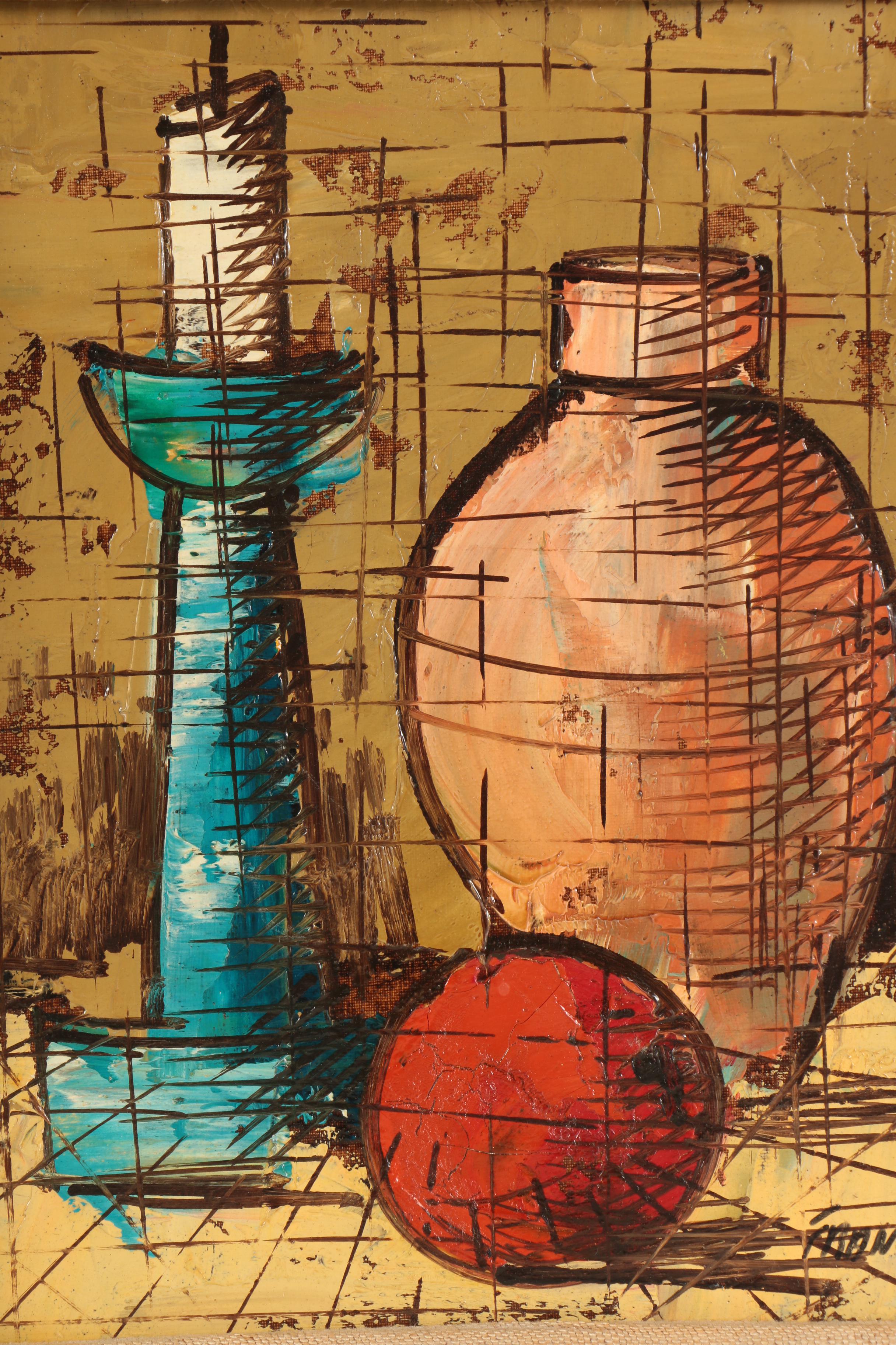 Frances and Delmar Still Life Oil Paintings on Canvas