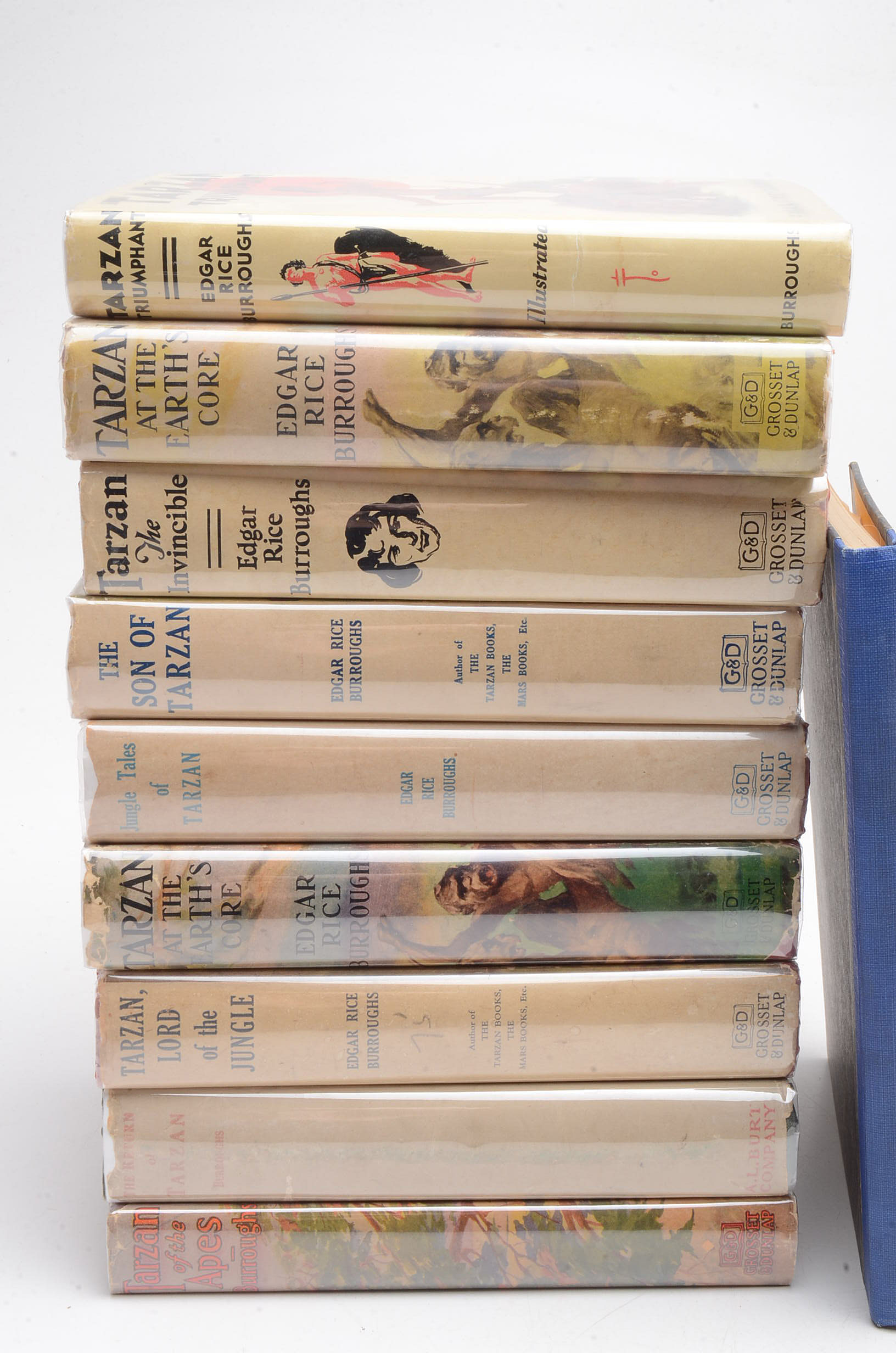 Group of Edgar Rice Burroughs Tarzan Novels
