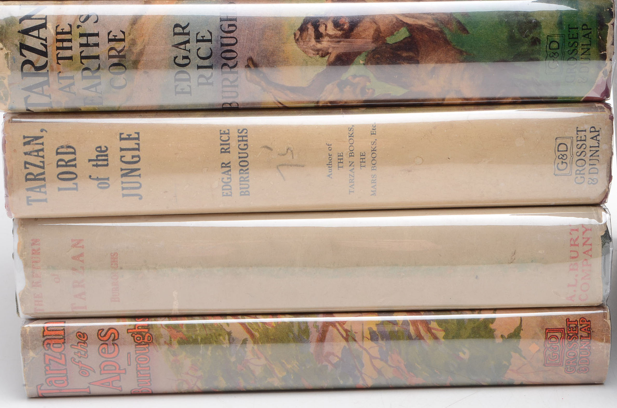 Group of Edgar Rice Burroughs Tarzan Novels