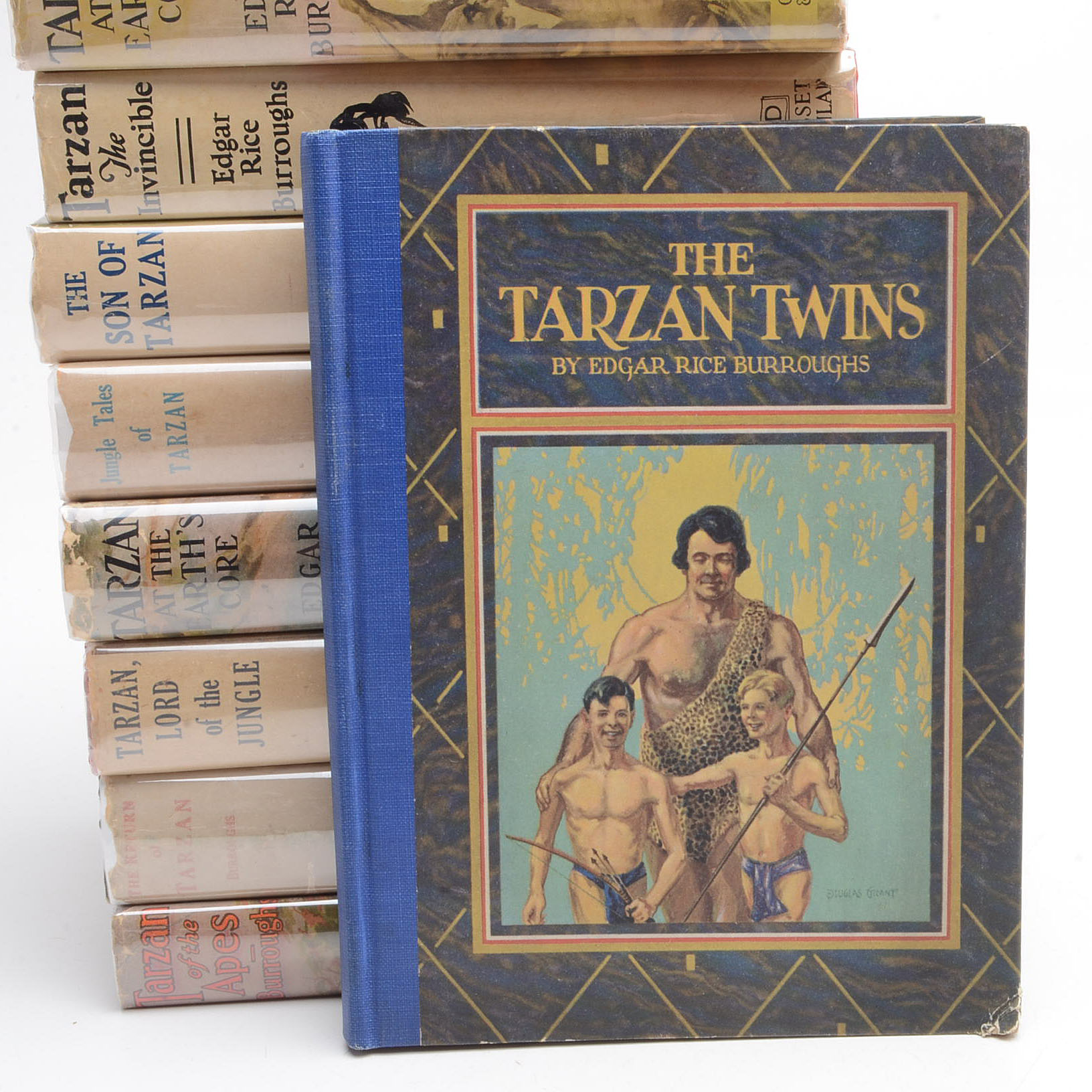 Group of Edgar Rice Burroughs Tarzan Novels