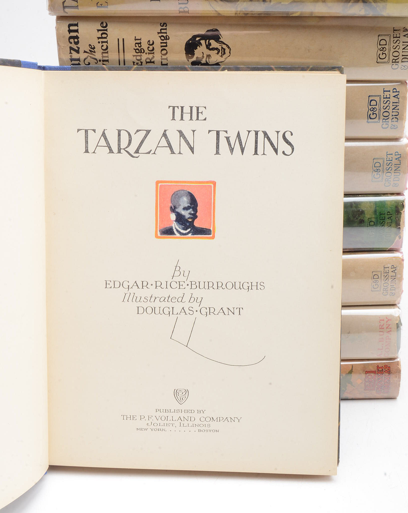 Group of Edgar Rice Burroughs Tarzan Novels