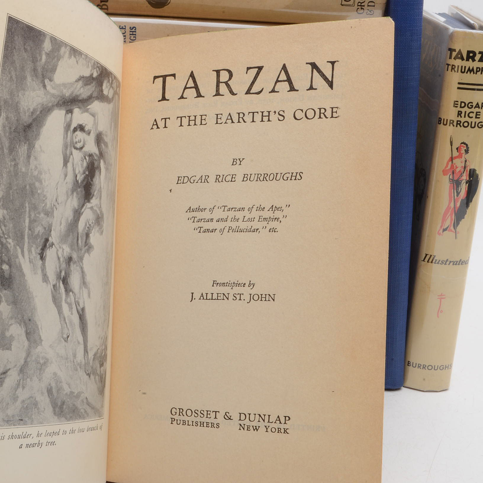 Group of Edgar Rice Burroughs Tarzan Novels