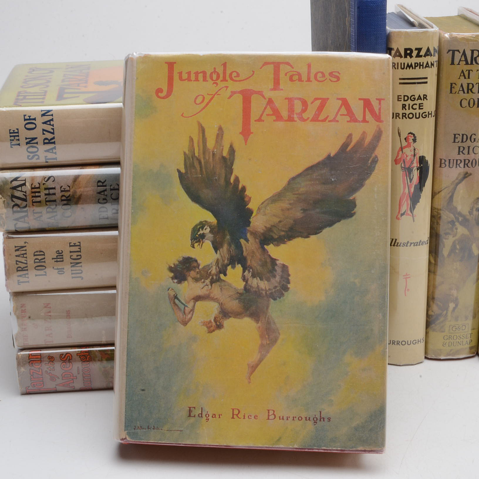 Group of Edgar Rice Burroughs Tarzan Novels
