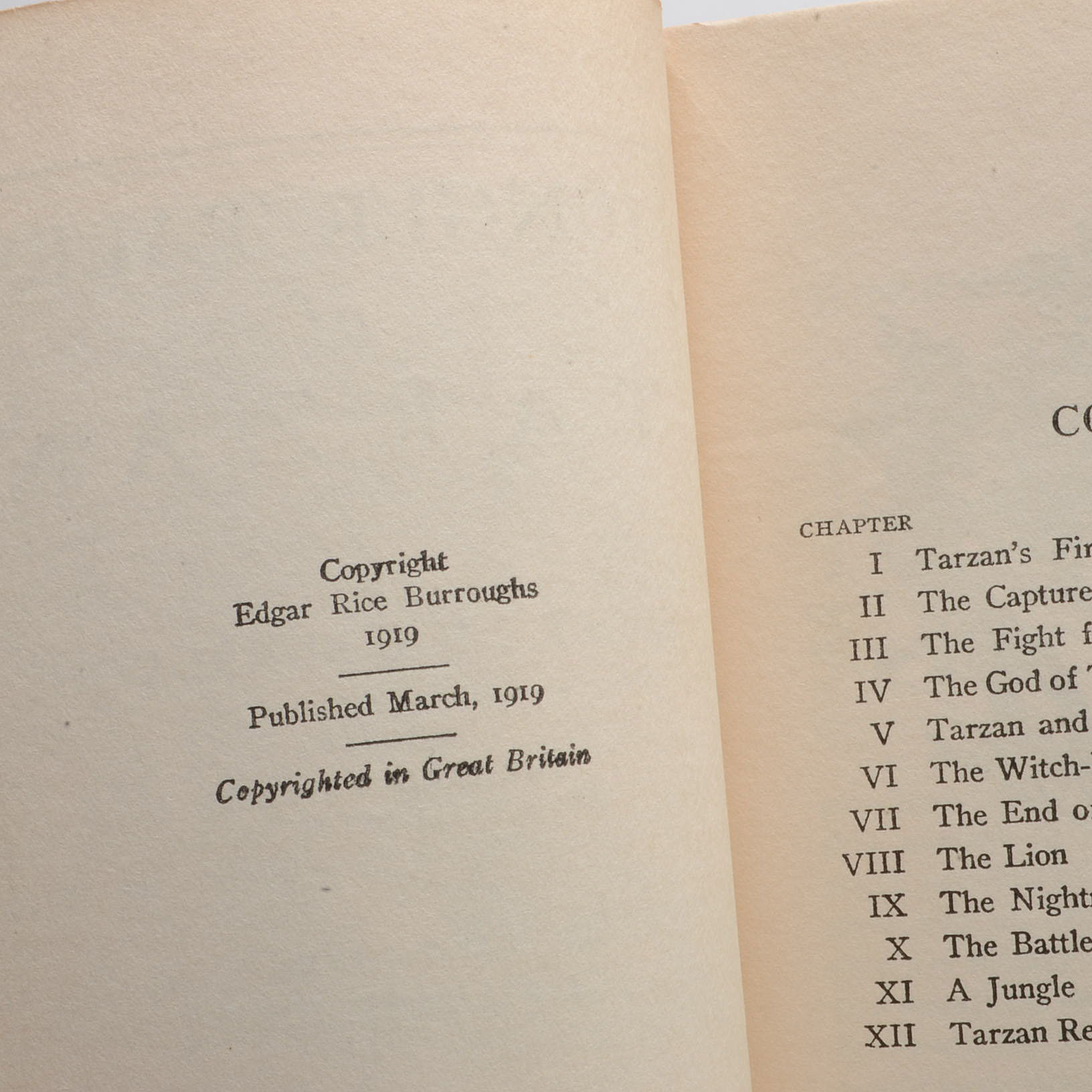 Group of Edgar Rice Burroughs Tarzan Novels