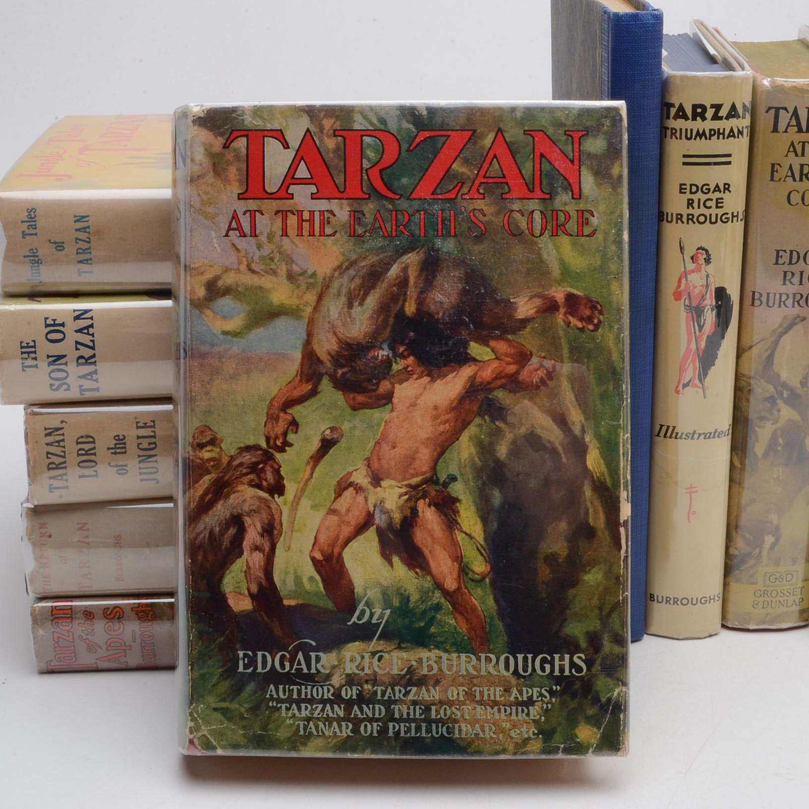 Group of Edgar Rice Burroughs Tarzan Novels