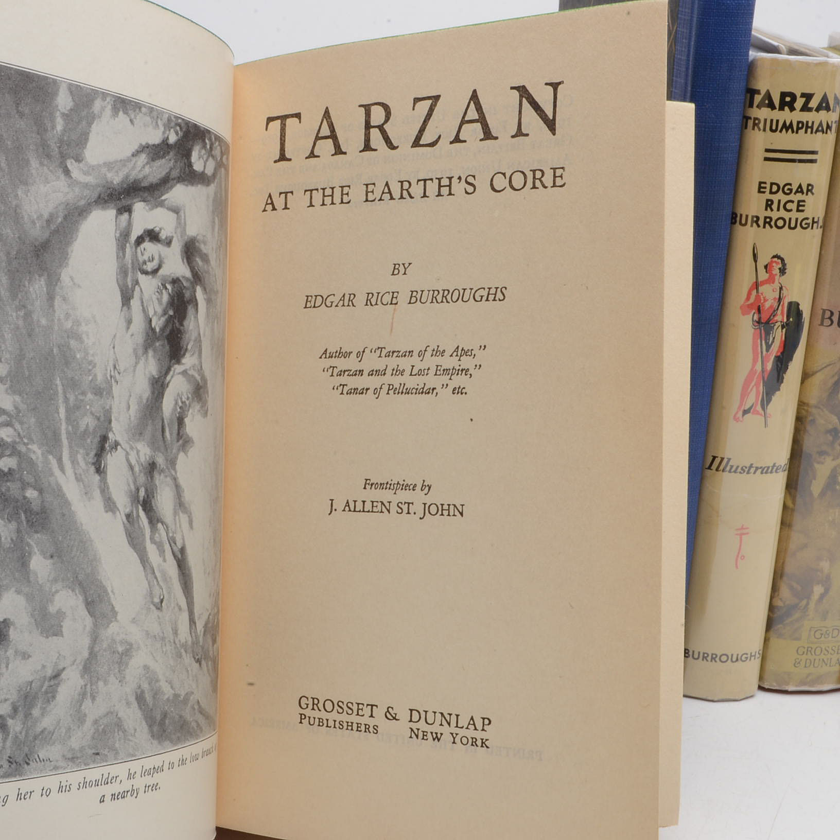 Group of Edgar Rice Burroughs Tarzan Novels