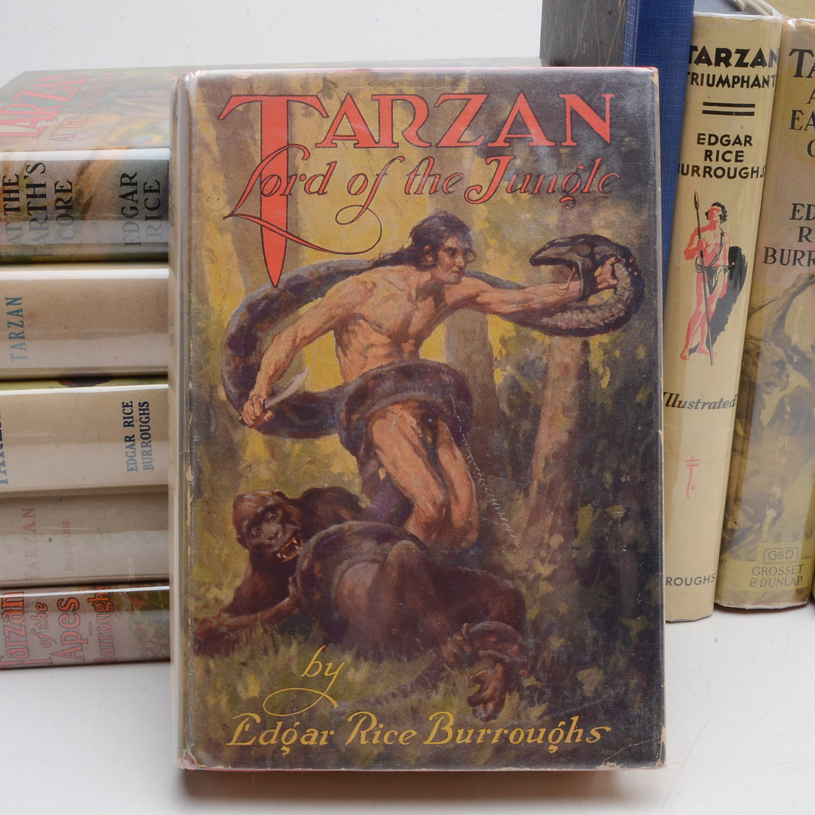 Group of Edgar Rice Burroughs Tarzan Novels