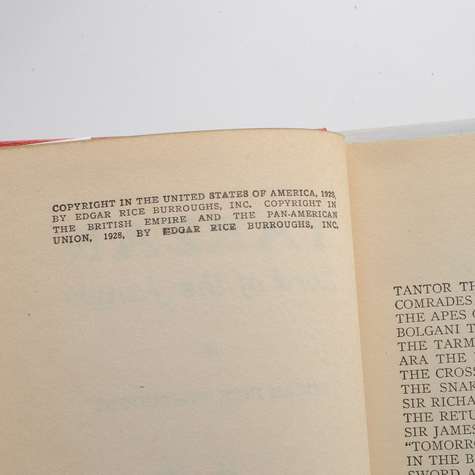 Group of Edgar Rice Burroughs Tarzan Novels