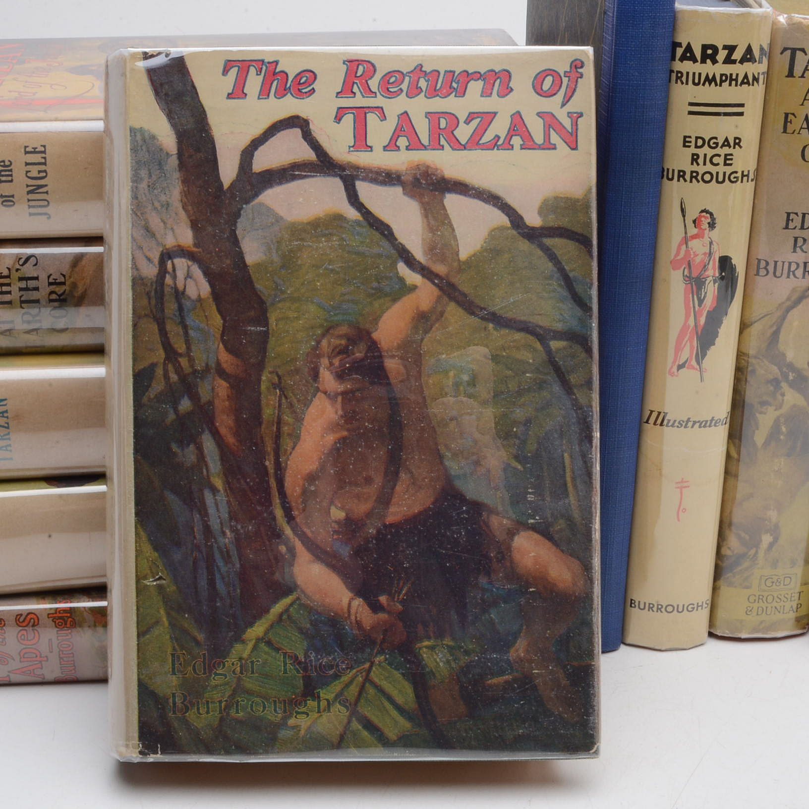 Group of Edgar Rice Burroughs Tarzan Novels