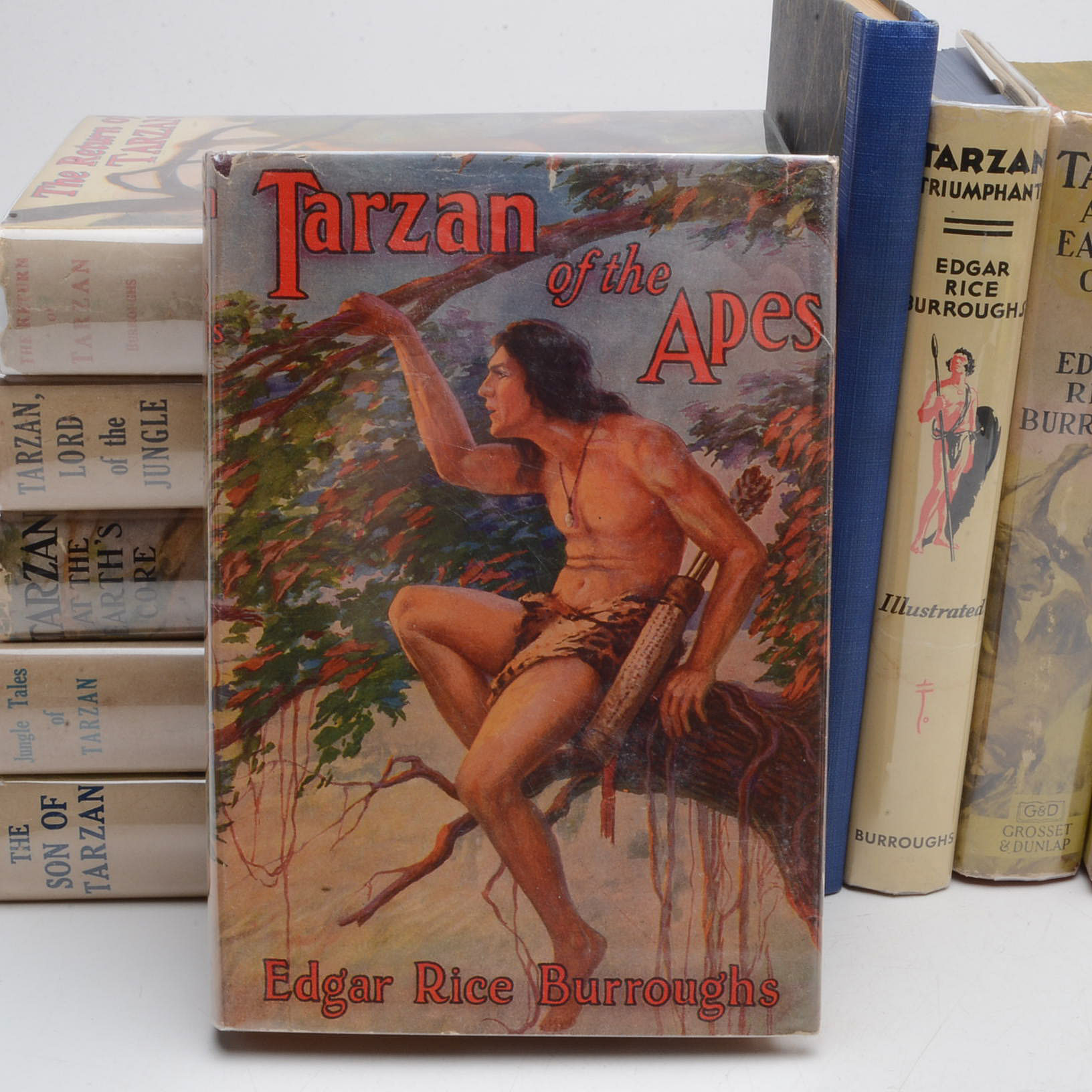 Group of Edgar Rice Burroughs Tarzan Novels