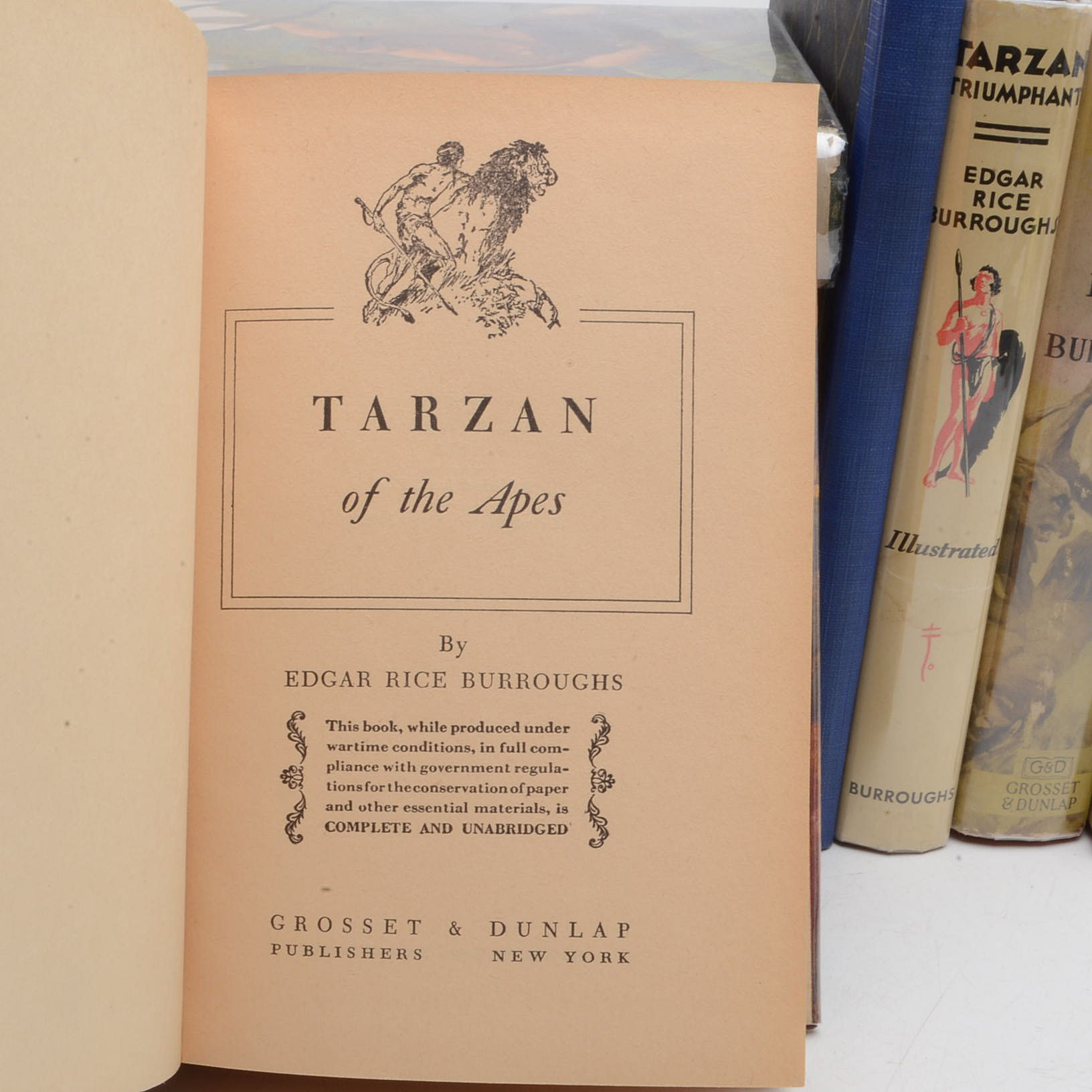 Group of Edgar Rice Burroughs Tarzan Novels