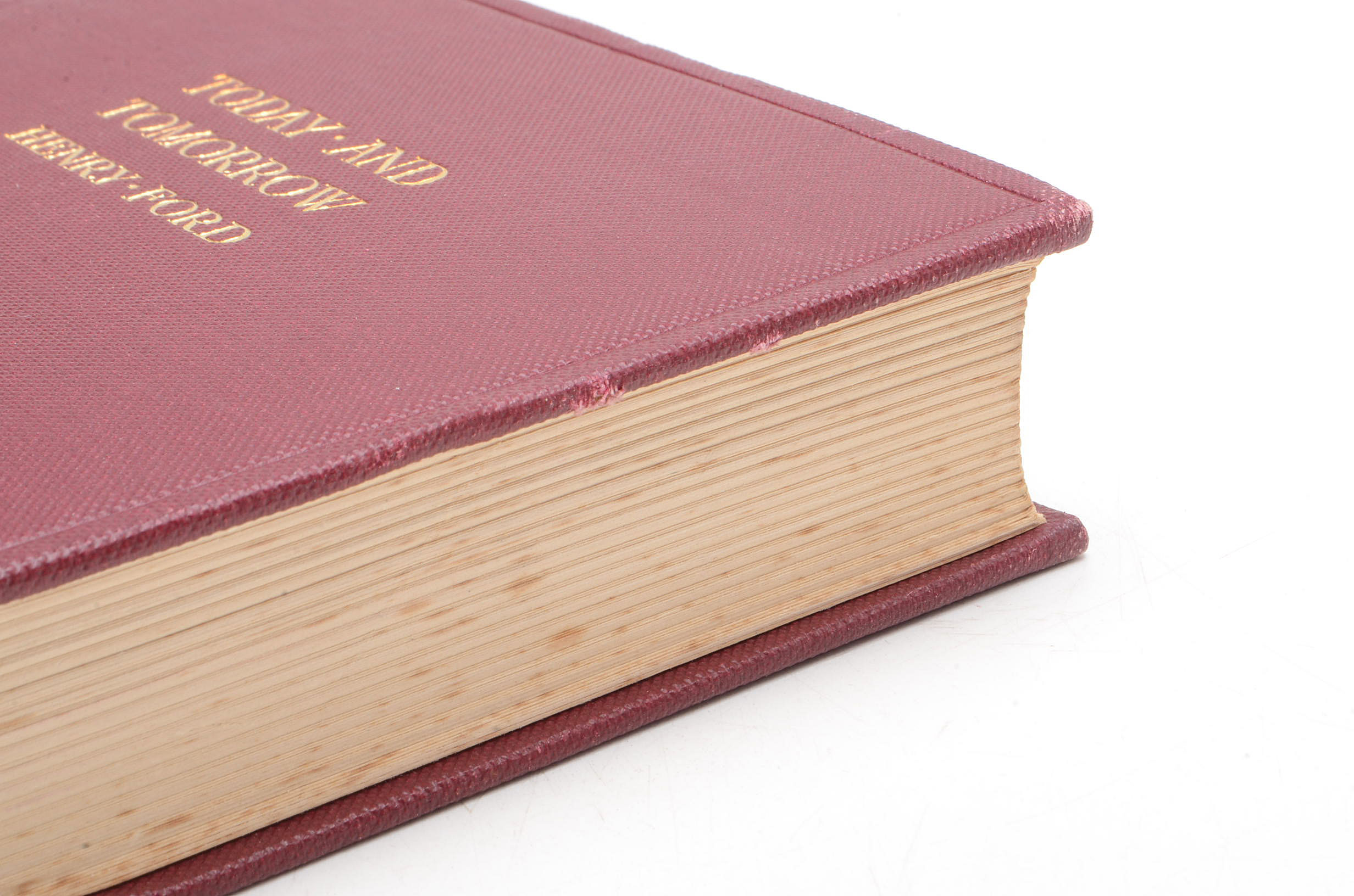 1926 Signed Memoir "Today and Tomorrow" by Henry Ford